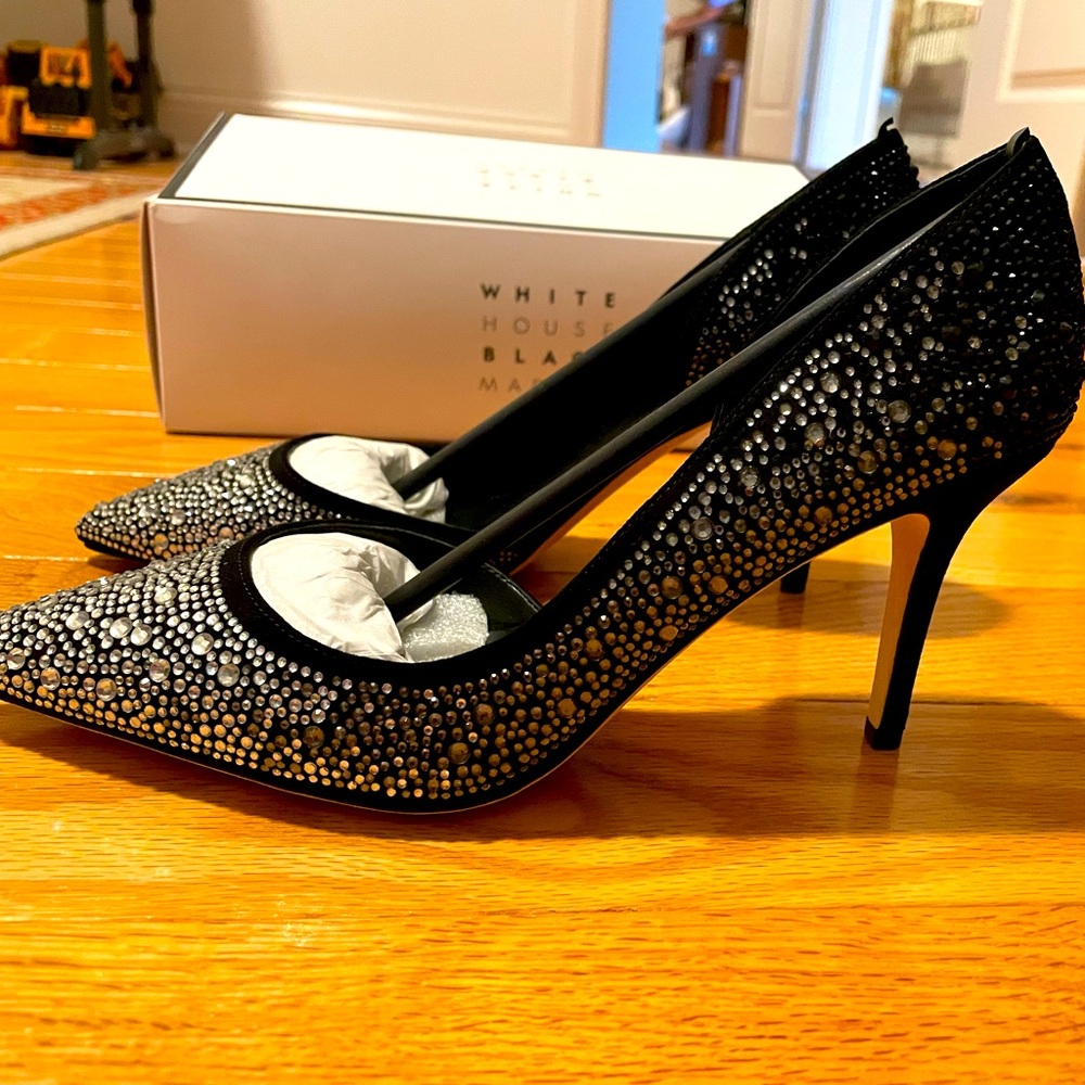 White House Black Market Ombré Ella embellished pump 7.5
